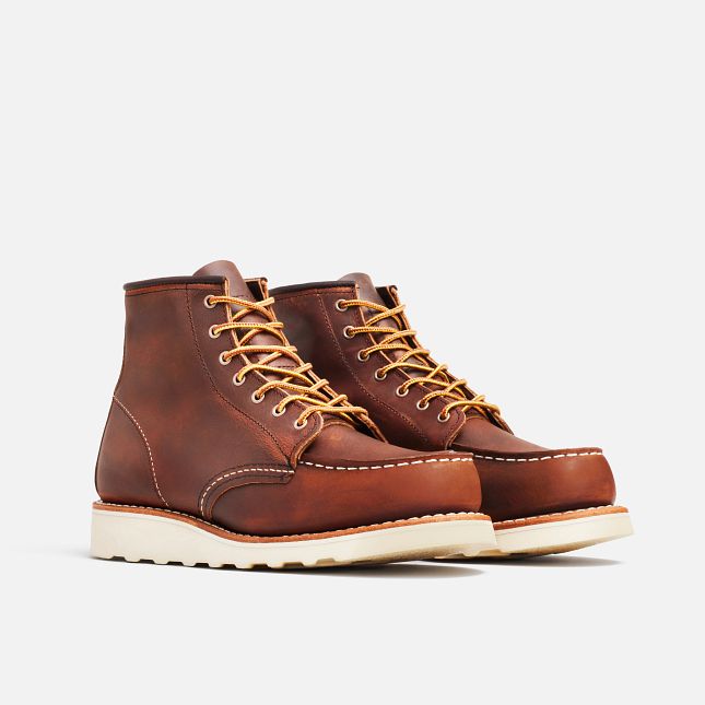 Red Wing 6-Inch Kurzes in Copper Rough & Tough Leder Heritage Stiefel Damen Kupfer | 6183-VZMCD