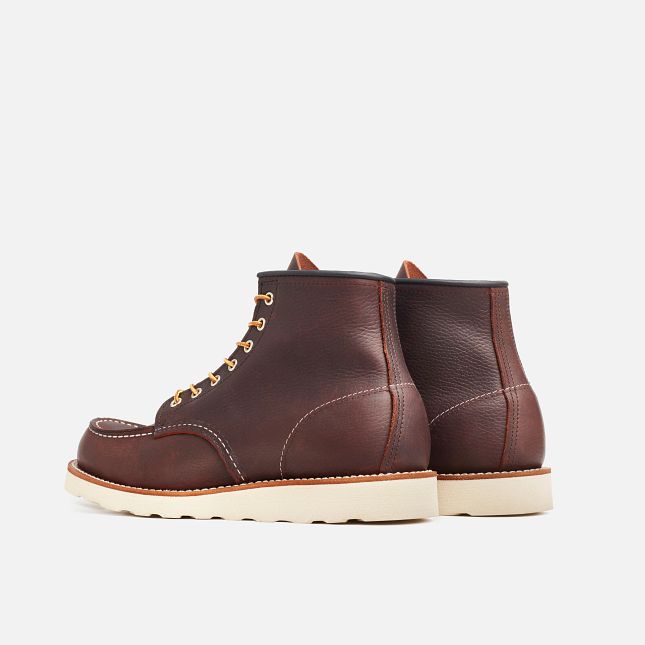 Red Wing 6-Inch in Briar Oil-Slick Leder Heritage Stiefel Herren Dunkelrot | 5619-ENMFU