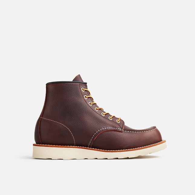 Red Wing 6-Inch in Briar Oil-Slick Leder Heritage Stiefel Herren Dunkelrot | 5619-ENMFU