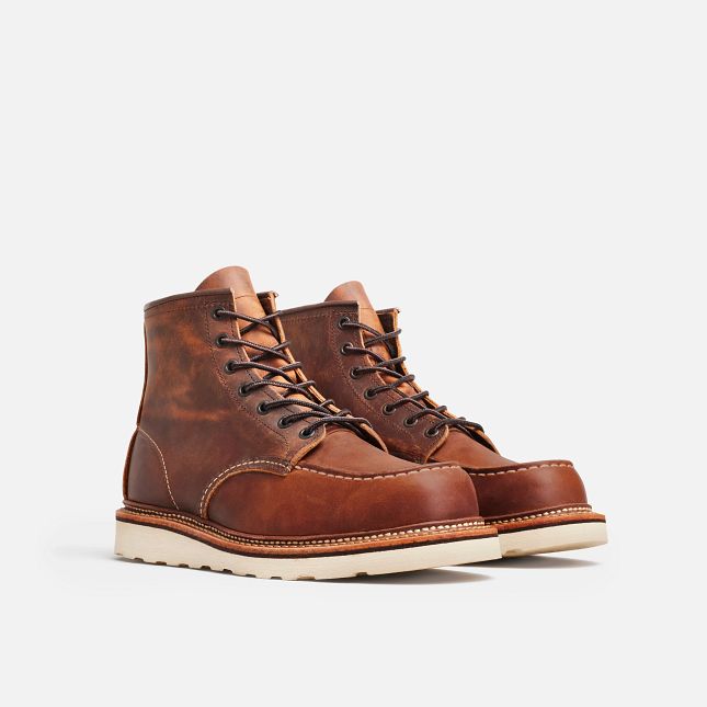 Red Wing 6-Inch in Copper Rough & Tough Leder Heritage Stiefel Herren Kupfer | 3278-NMAVP