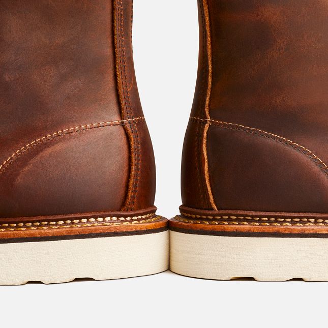 Red Wing 6-Inch in Copper Rough & Tough Leder Heritage Stiefel Herren Kupfer | 3278-NMAVP