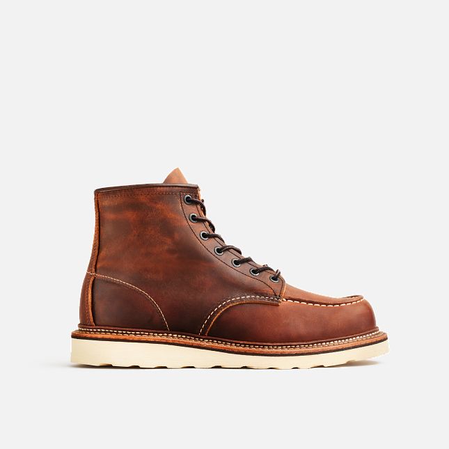 Red Wing 6-Inch in Copper Rough & Tough Leder Heritage Stiefel Herren Kupfer | 3278-NMAVP