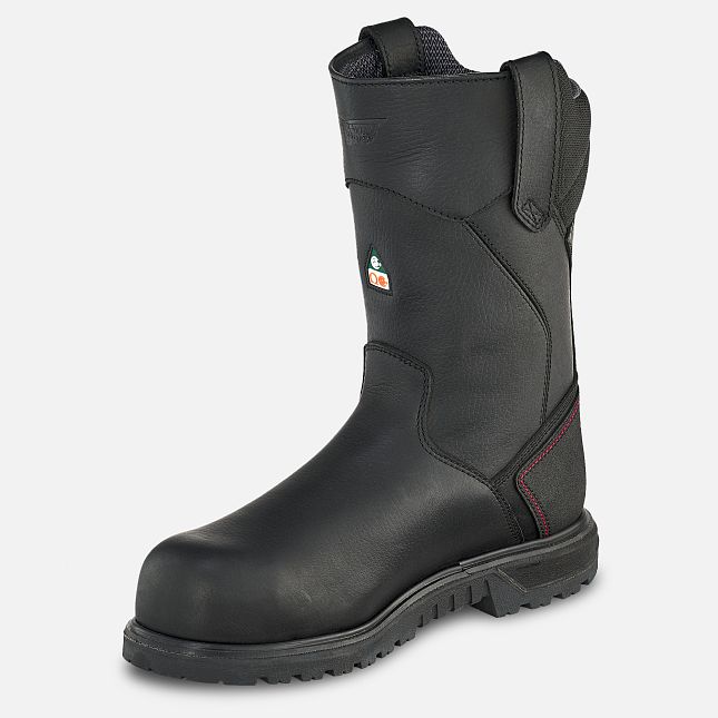 Red Wing Brnr Xp 11-inch Wasserdichte, Insulated, CSA Pull-On Arbeitsstiefel Herren Schwarz | 1092-RCZAY