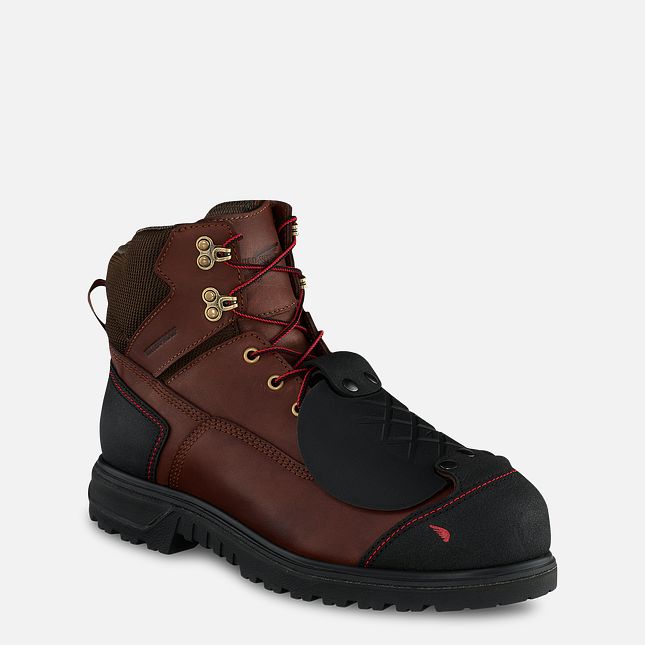 Red Wing Brnr Xp 6-inch Metguard Wasserdichte Schuhe Herren Braun | 9284-KQLVD