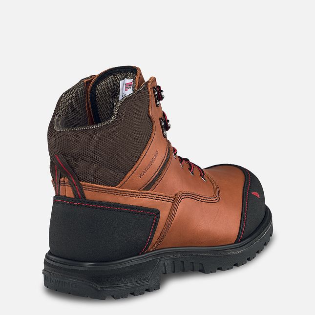 Red Wing Brnr Xp 6-inch Wasserdichte Arbeitsstiefel Herren Braun | 7563-AOXMT