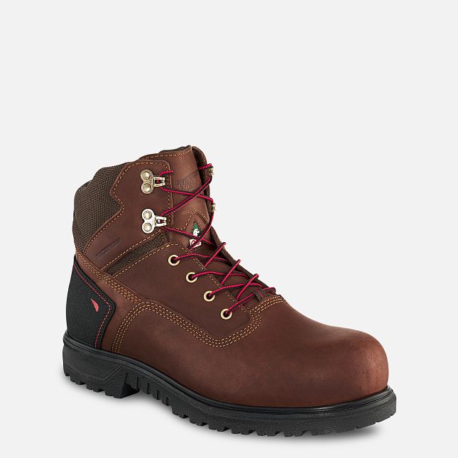 Red Wing Brnr Xp 6-inch Wasserdichte CSA Arbeitsstiefel Herren Braun | 1769-EKBSA