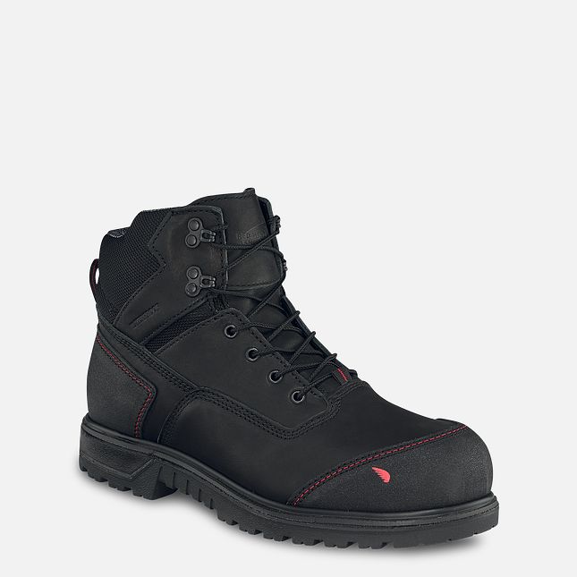 Red Wing Brnr Xp 6-inch Wasserdichte Schuhe Herren Schwarz | 1785-KLBWU