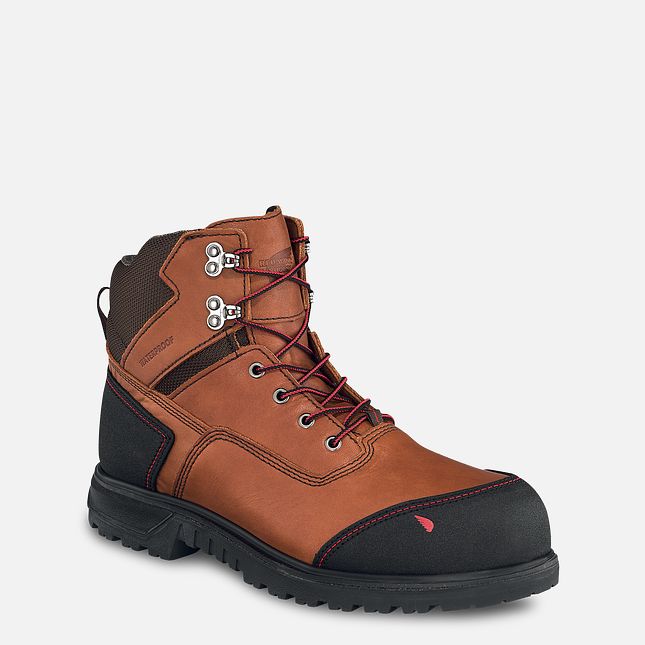 Red Wing Brnr Xp 6-inch Wasserdichte Sicherheitsschuhe Herren Braun | 1273-LEGNA