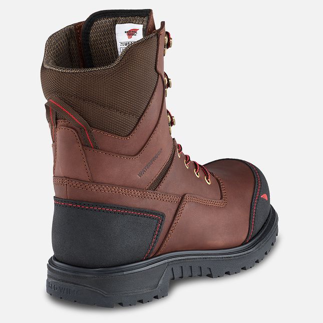 Red Wing Brnr Xp 8-inch Insulated, Wasserdichte Sicherheitsschuhe Herren Braun | 1073-FGXTV