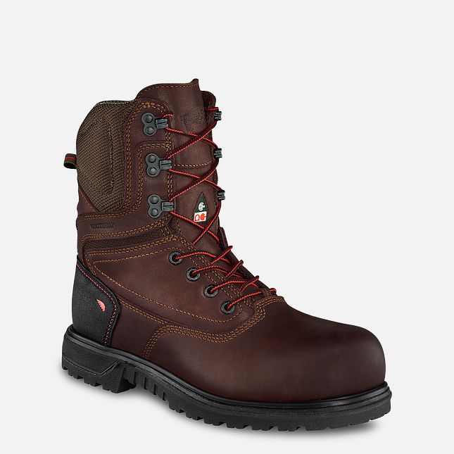 Red Wing Brnr Xp 8-inch Wasserdichte CSA Arbeitsschuhe Damen Braun | 0728-ZUGKC