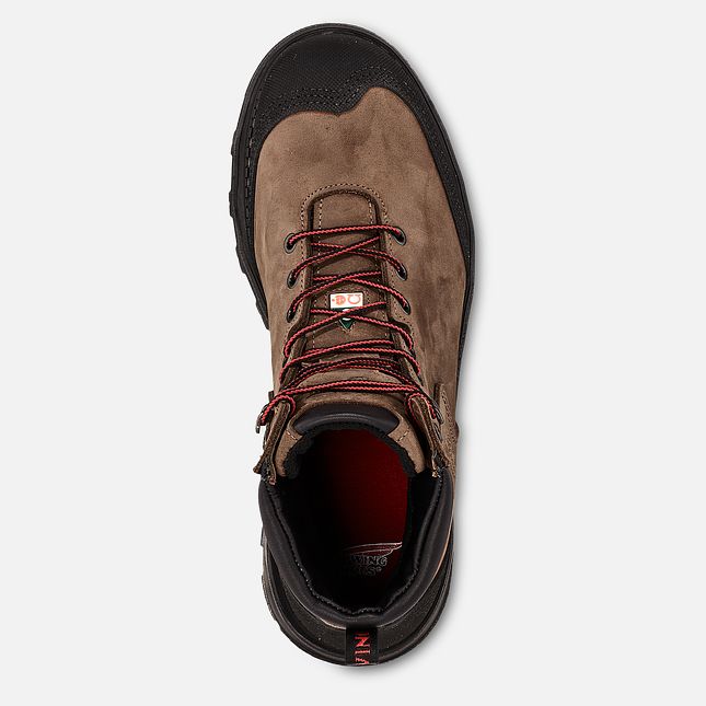 Red Wing Burnside 6-inch Wasserdichte CSA Arbeitsschuhe Herren Braun | 3276-ZKCNU