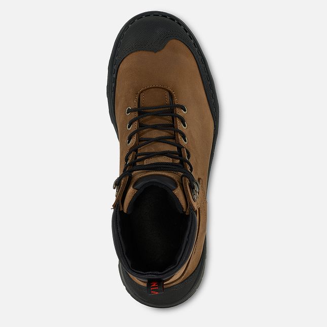 Red Wing Burnside 6-inch Wasserdichte Sicherheitsschuhe Herren Braun | 5264-QUTZY