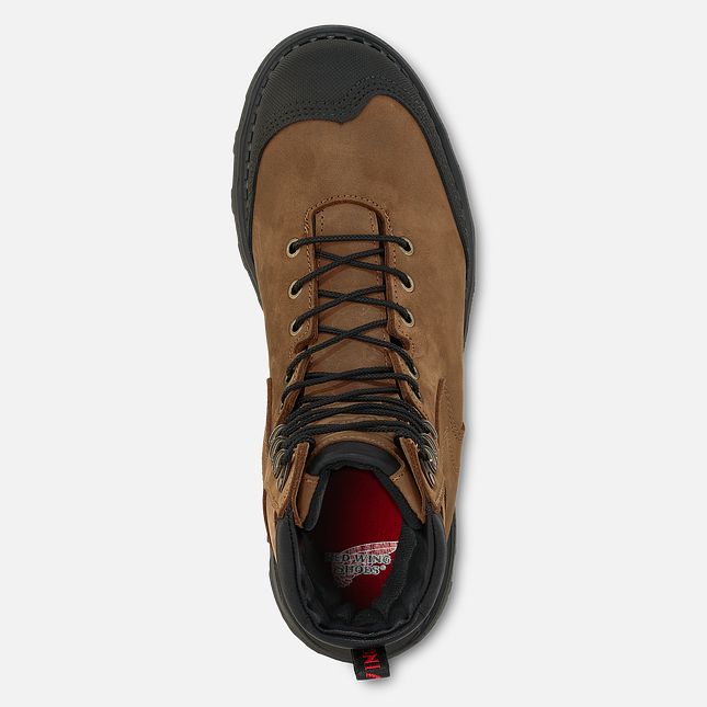 Red Wing Burnside 8-inch Wasserdichte Sicherheitsschuhe Herren Braun | 8045-DXZBO