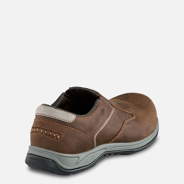 Red Wing Comfortpro Sicherheits Kappe Slip-On Arbeitsschuhe Herren Braun | 7061-OYWQZ