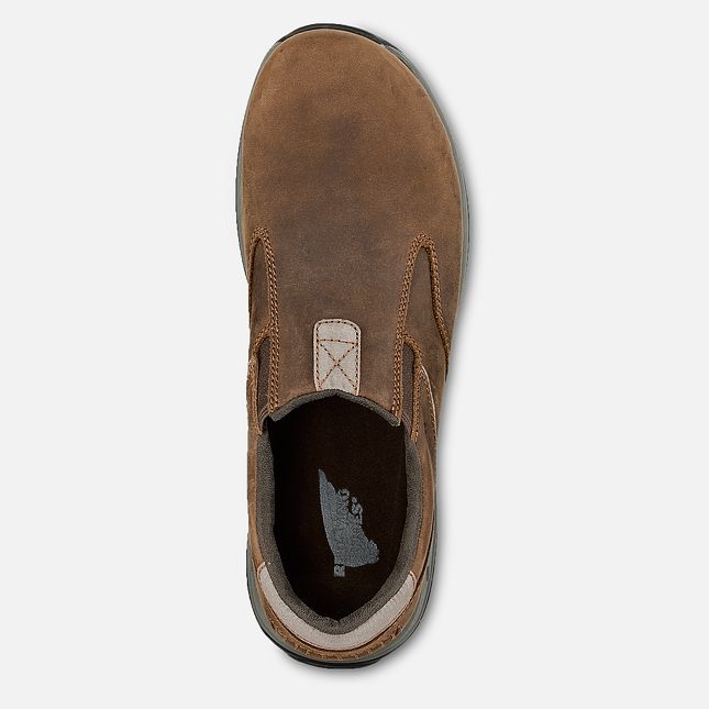 Red Wing Comfortpro Sicherheits Kappe Slip-On Arbeitsschuhe Herren Braun | 7061-OYWQZ