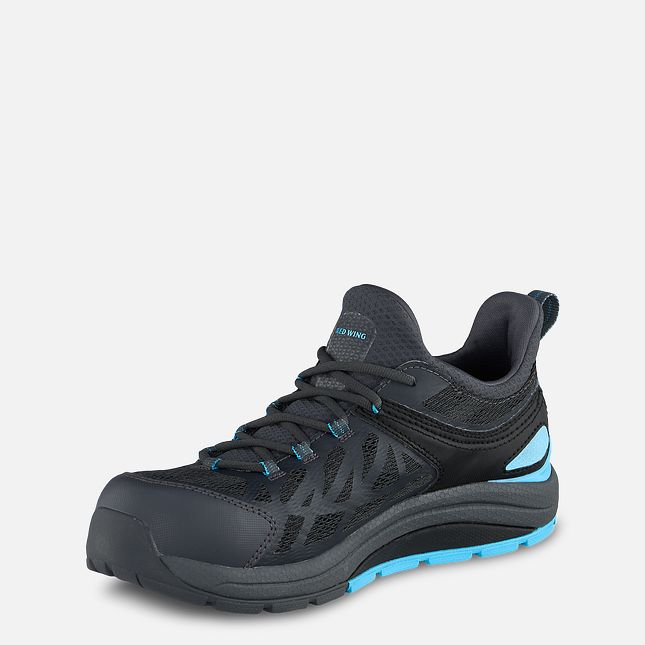 Red Wing Cooltech™ Athletics Sicherheits Kappe Arbeitsschuhe Damen Schwarz Blau | 0479-KNCQY