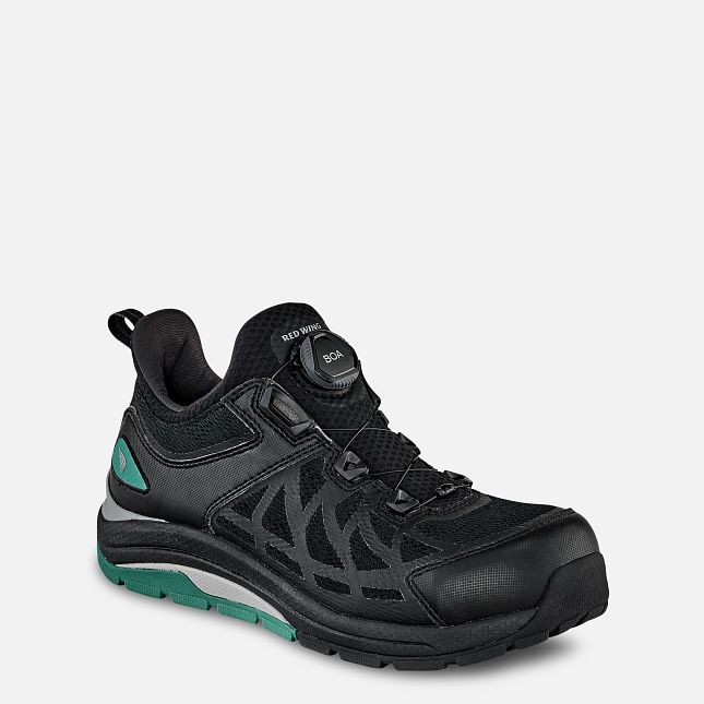 Red Wing Cooltech™ Athletics Sicherheitsschuhe Damen Schwarz Türkis | 0715-WJMXQ