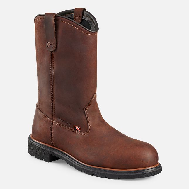 Red Wing Dynaforce® 11-inch Wasserdichte Pull-On Arbeitsstiefel Herren Braun | 6710-OYQAE