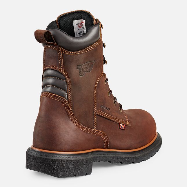 Red Wing Dynaforce® 8-inch Wasserdichte Arbeitsstiefel Herren Braun | 1536-VWNAE