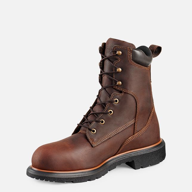 Red Wing Dynaforce® 8-inch Wasserdichte Arbeitsstiefel Herren Braun | 1536-VWNAE