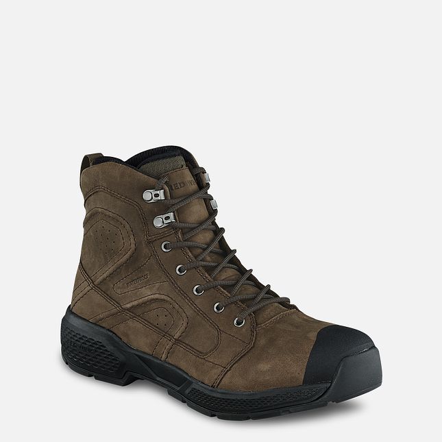 Red Wing Exos Lite 6-inch Wasserdichte Arbeitsstiefel Herren Braun | 0674-OASYG