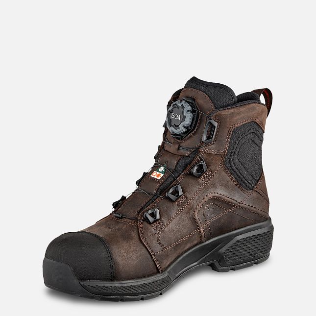 Red Wing Exos Lite 6-inch Wasserdichte Arbeitsstiefel Herren Braun | 4902-LVFMJ