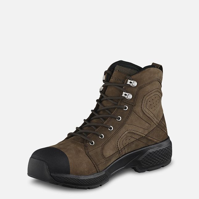 Red Wing Exos Lite 6-inch Wasserdichte Arbeitsstiefel Herren Braun | 7830-BFQCH