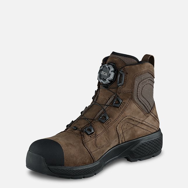 Red Wing Exos Lite 6-inch Wasserdichte Sicherheitsschuhe Herren Braun | 4273-DFMIE