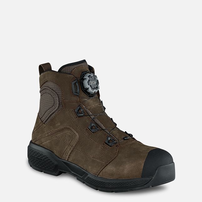 Red Wing Exos Lite 6-inch Wasserdichte Sicherheitsschuhe Herren Braun | 4273-DFMIE