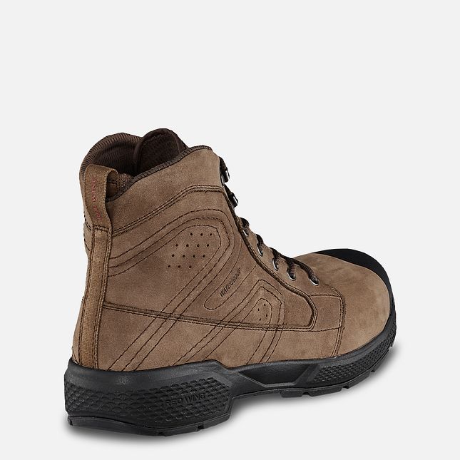 Red Wing Exos Lite 6-inch Wasserdichte Sicherheitsschuhe Herren Braun | 6587-RIHVZ