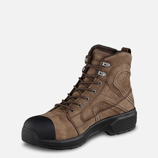 Red Wing Exos Lite 6-inch Wasserdichte Sicherheitsschuhe Herren Braun | 6587-RIHVZ