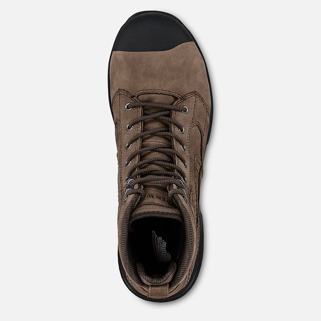 Red Wing Exos Lite 6-inch Wasserdichte Sicherheitsschuhe Herren Braun | 6587-RIHVZ