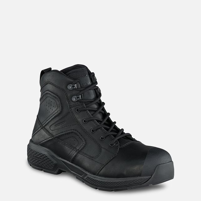 Red Wing Exos Lite 6-inch Wasserdichte Sicherheitsschuhe Herren Schwarz | 7546-PYDFA