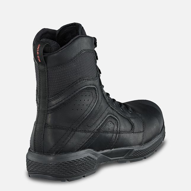 Red Wing Exos Lite 8-inch Wasserdichte CSA Sicherheitsschuhe Herren Schwarz | 0319-YECNP