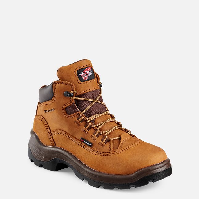 Red Wing Flexbond 5-inch Wasserdichte Arbeitsstiefel Damen Braun | 1036-IAHLQ