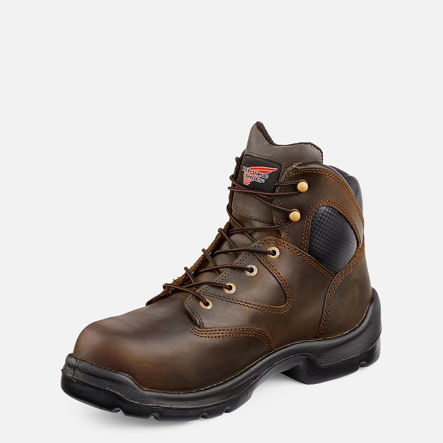 Red Wing Flexbond 6-inch Metguard Arbeitsstiefel Herren Braun | 2086-IATHF