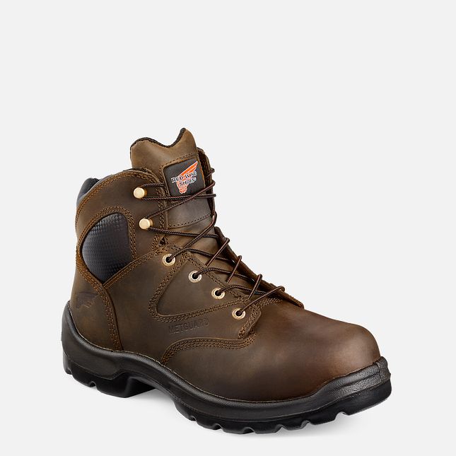 Red Wing Flexbond 6-inch Metguard Arbeitsstiefel Herren Braun | 2086-IATHF