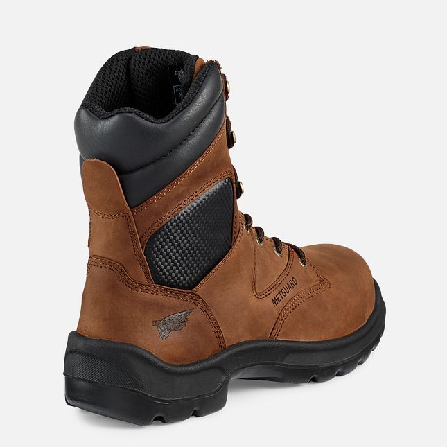 Red Wing Flexbond 8-inch Metguard Arbeitsstiefel Herren Braun | 8250-QAKUH