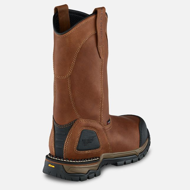 Red Wing Flexforce® 11-inch Wasserdichte Pull-On Arbeitsstiefel Herren Braun | 3176-PYKVM