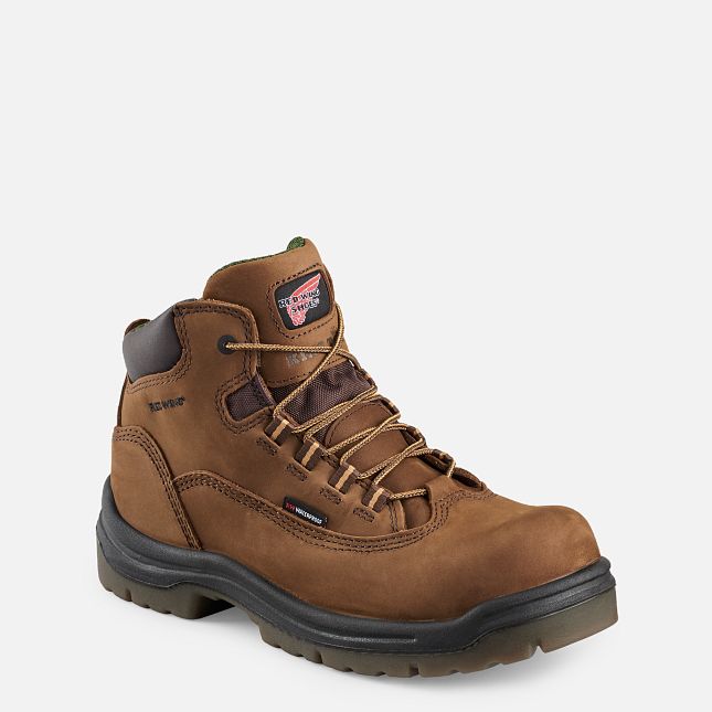 Red Wing King Kappe® 5-inch Wasserdichte Sicherheitsschuhe Damen Braun | 2589-AZVUQ