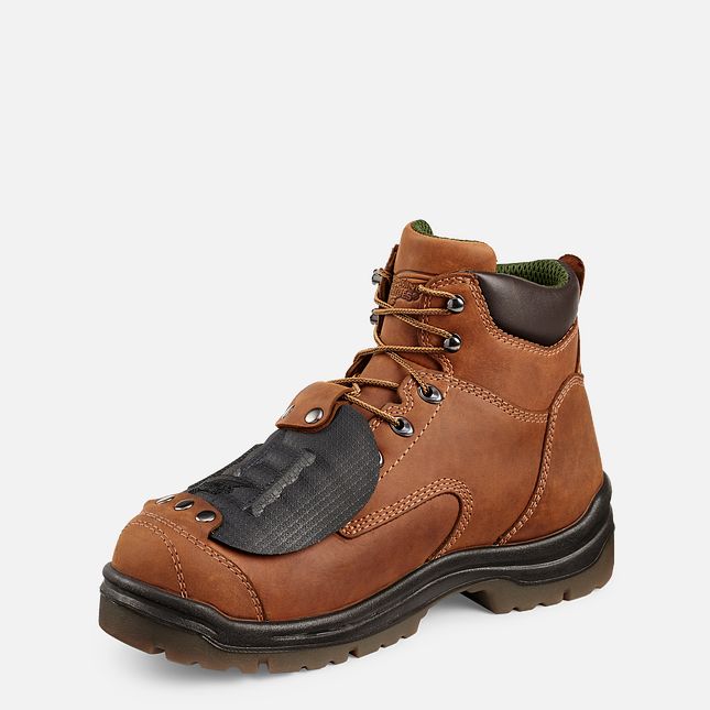 Red Wing King Kappe® 6-inch Metguard Arbeitsstiefel Herren Braun | 9768-APVDG