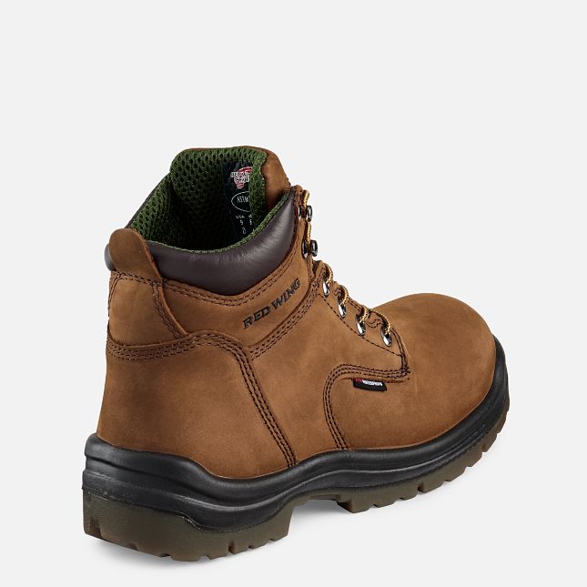 Red Wing King Kappe® 6-inch Wasserdichte Arbeitsstiefel Herren Braun | 0524-DHTEX