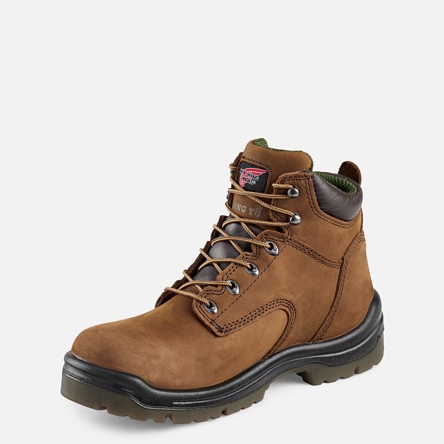 Red Wing King Kappe® 6-inch Wasserdichte Arbeitsstiefel Herren Braun | 0524-DHTEX