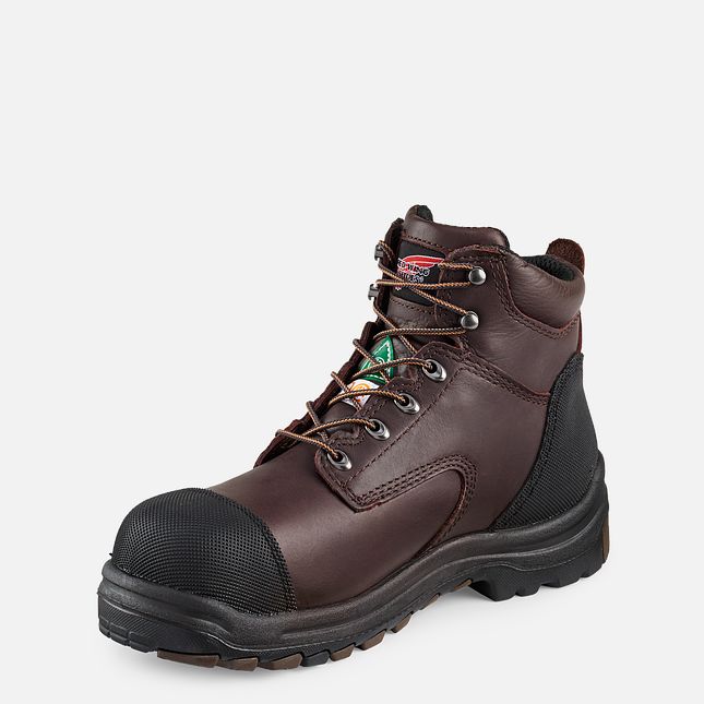 Red Wing King Kappe® 6-inch Wasserdichte CSA Sicherheitsschuhe Herren Braun | 1687-WYVBD