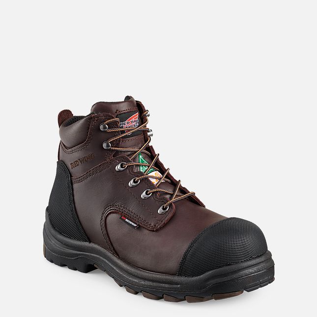 Red Wing King Kappe® 6-inch Wasserdichte CSA Arbeitsstiefel Herren Braun | 3160-YCFUJ