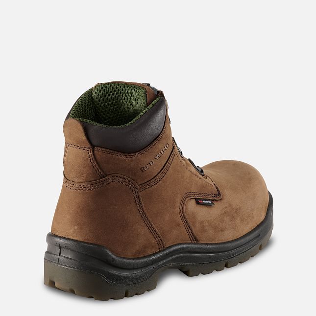 Red Wing King Kappe® 6-inch Wasserdichte Sicherheitsschuhe Herren Braun | 3895-SIPKB