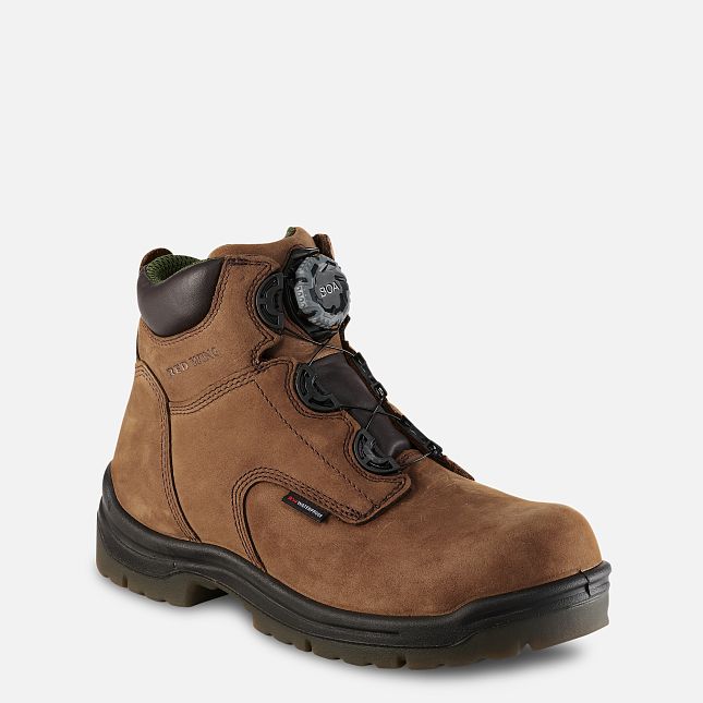 Red Wing King Kappe® 6-inch Wasserdichte Sicherheitsschuhe Herren Braun | 3895-SIPKB