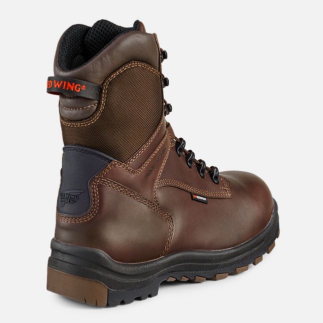 Red Wing King Kappe® 8-inch Insulated, Wasserdichte CSA Sicherheitsschuhe Herren Braun | 8750-WSXPO