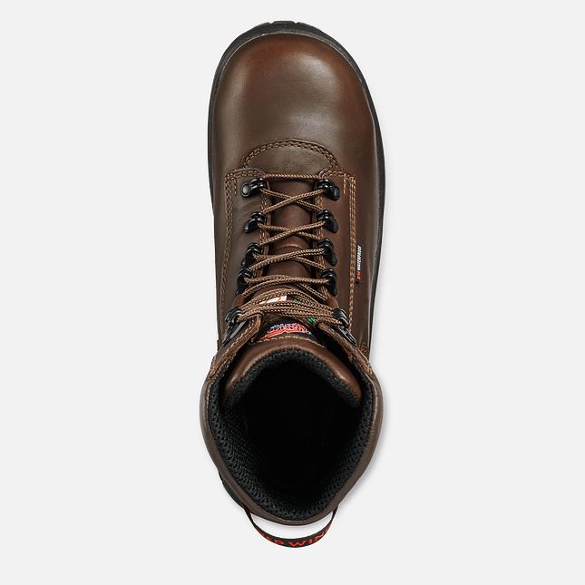 Red Wing King Kappe® 8-inch Insulated, Wasserdichte CSA Sicherheitsschuhe Herren Braun | 8750-WSXPO