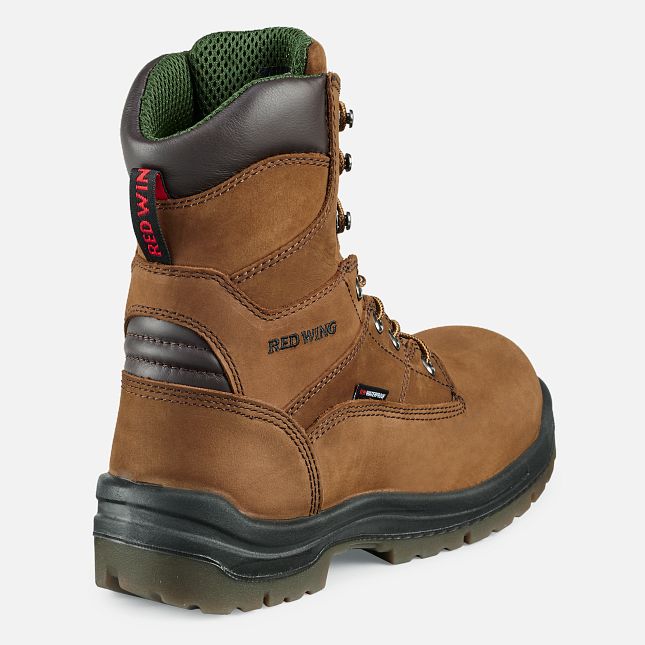 Red Wing King Kappe® 8-inch Wasserdichte Arbeitsstiefel Herren Braun | 0152-JHWDB